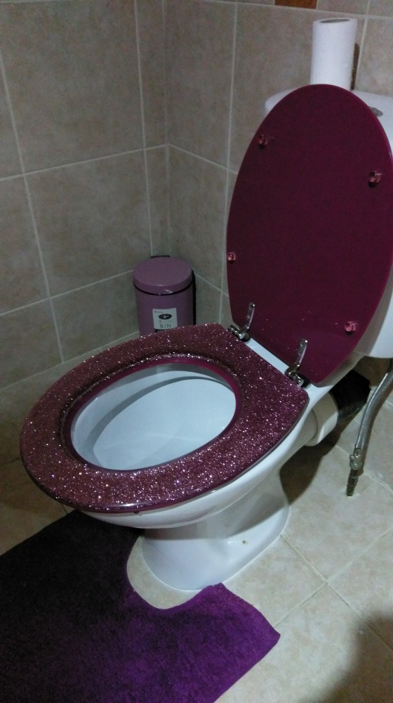 růžový záchod